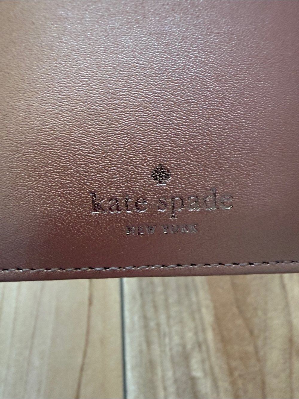kate spade Rose Gold Metallic Passport Cover - Picture 5 of 6